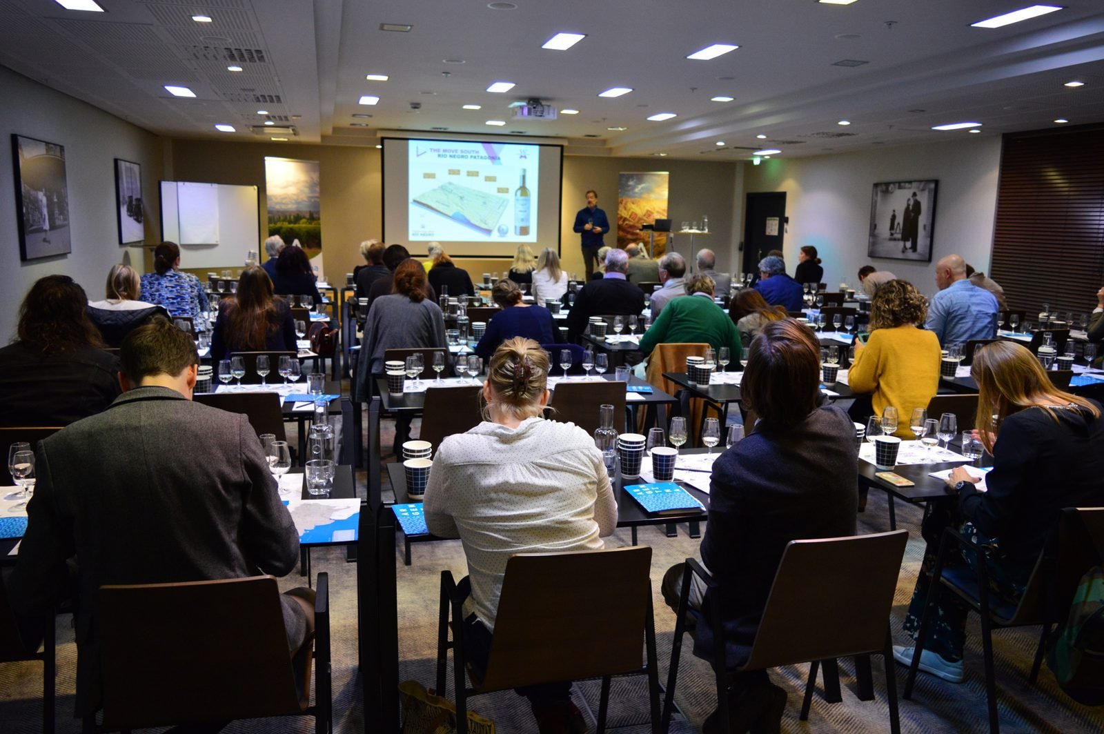 Wine tasting event with Swedish importers